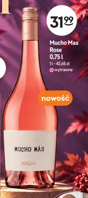 Wino różowe Mucho Mas Rose wytrawne promocja w Żabka