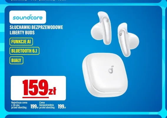 Słuchawki bezprzewodowe Liberty Buds Soundcore promocja w RTV EURO AGD