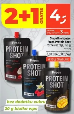 Smoothie konjac protein shot różne rodzaje promocja w Dealz