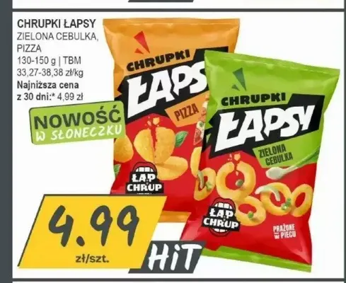 Chrupki Łapsy Zielona Cebulka promocja w Słoneczko