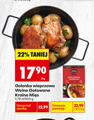 Golonka wieprzowa Wolno Gotowane Kraina Mięs promocja w Biedronka