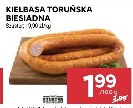 Kiełbasa toruńska biesiadna Szuster promocja w Stokrotka