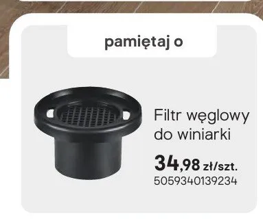 Filtr węglowy do winiarki promocja w Castorama