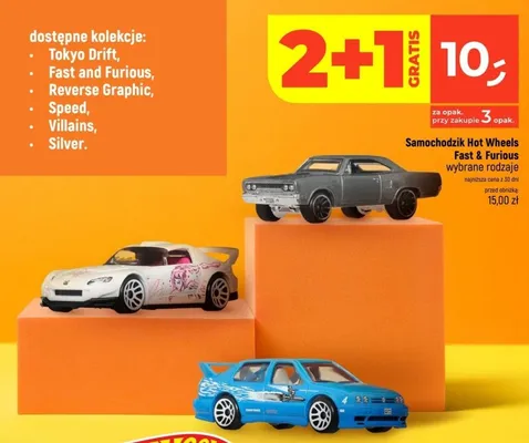 Samochodzik Fast & Furious wybrane rodzaje promocja w Dealz