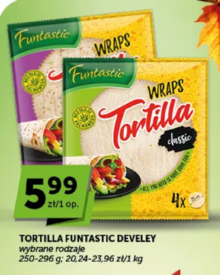 Tortilla Funtastic Develey classic promocja w Groszek