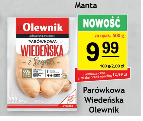 Parówkowa wiedeńska Olewnik promocja w Gram Market