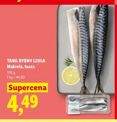 Makrela tusza Targ Rybny Lidla promocja w Lidl