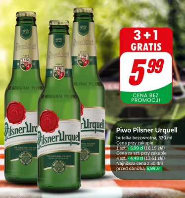 Piwo Pilsner Urquell promocja w Dino