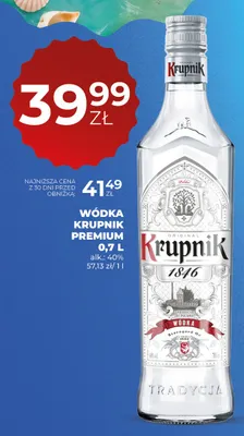 Wódka Krupnik Premium promocja w Duży Ben