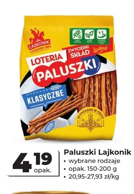 Paluszki Lajkonik Klasyczne promocja w Odido