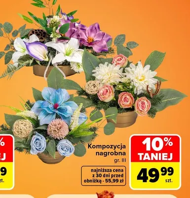 Kompozycja nagrobna gr. Iii promocja w Carrefour