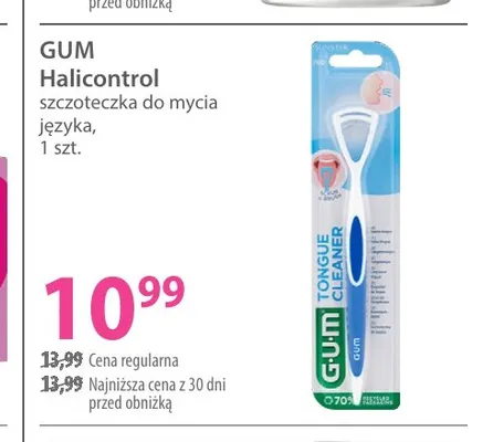 Szczoteczka do mycia języka Halicontrol GUM promocja w Hebe