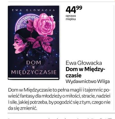 Książka Dom w Międzyczasie Ewa Głowacka promocja w Empik