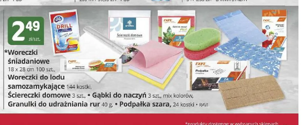 Gąbki do naczyń Ravi promocja w Marketvita