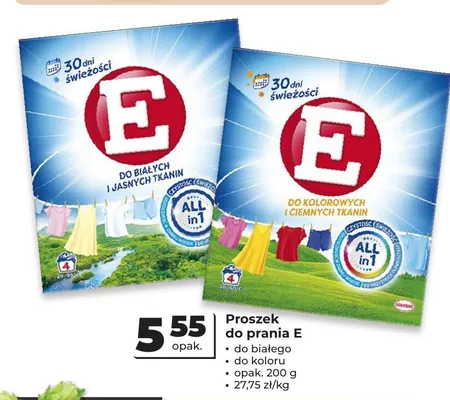 Proszek do prania E do kolorowych i ciemnych tkanin promocja w Odido