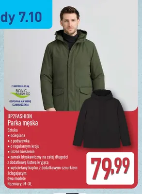 Parka męska Up2fashion promocja w Aldi