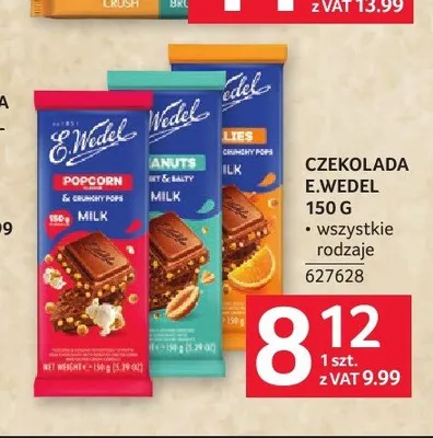 Czekolada E.Wedel Popcorn & Crunchy Pops promocja w Selgros