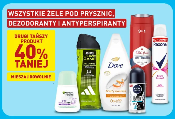 Żele pod prysznic, dezodoranty i antyperspiranty promocja w Aldi