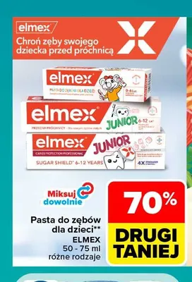 Pasta do zębów dla dzieci Elmex Junior 6-12 lat promocja w Carrefour Market
