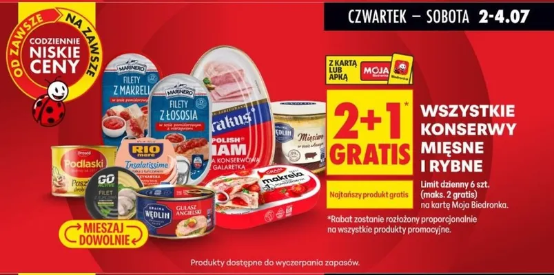 Konserwa rybna Marinero Filety z makreli w sosie pomidorowym promocja w Biedronka
