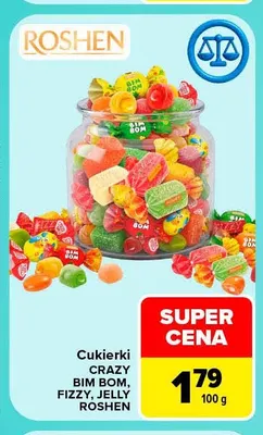 Cukierki Crazy Bim Bom Roshen promocja w Carrefour Market