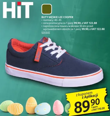 Buty męskie Lee Cooper, rozmiary 40-45 promocja w Selgros