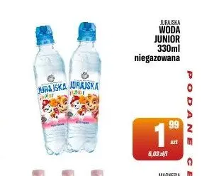 Woda niegazowana Jurajska Junior promocja w Tomi Markt
