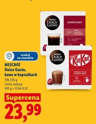 Kawa w kapsułkach Nescafé Dolce Gusto KitKat promocja w Lidl
