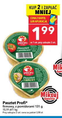 Pasztet Profi z pomidorami promocja w LEWIATAN