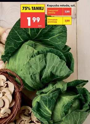 Kapusta młoda promocja w Biedronka