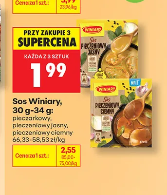 Sos Winiary pieczeniowy ciemny promocja w Biedronka