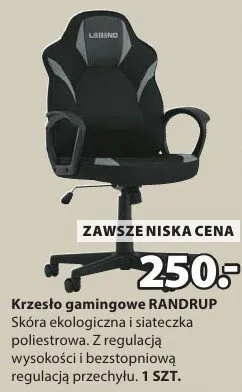 Krzesło gamingowe RANDRUP promocja w Jysk