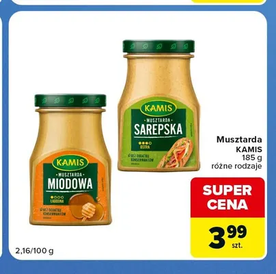 Musztarda sarepska Kamis promocja w Carrefour Market