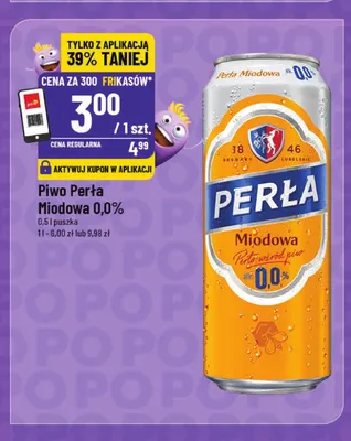 Piwo bezalkoholowe Perła Miodowa promocja w POLOmarket
