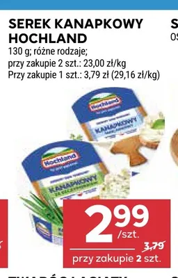 Serek kanapkowy Hochland promocja w Stokrotka