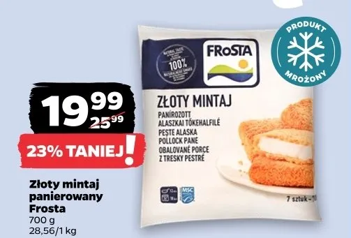 Złoty mintaj panierowany promocja w Netto