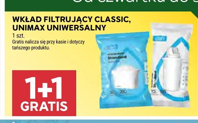 Wkład filtrujący Unimax Uniwersalny Dafi promocja w Stokrotka