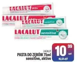 Pasta do zębów 75ml sensitive, active promocja w Tomi Markt