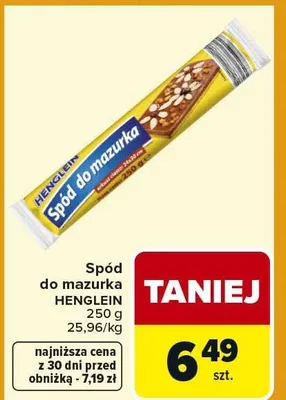 Spód do mazurka promocja w Carrefour Market