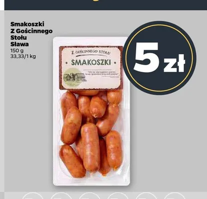 Kiełbaski Smakoszki Z Gościnnego Stołu Sława promocja w Netto