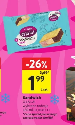 Sandwich Trio O la la! promocja w Intermarche