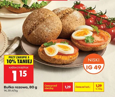 Bułka razowa promocja w Biedronka