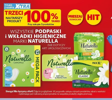 Podpaski Naturella Camomile light promocja w Kaufland