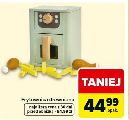 Frytownica drewniana promocja w Carrefour