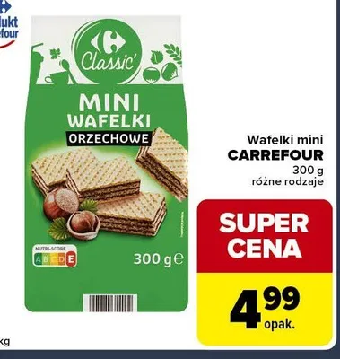 Wafelki mini orzechowe promocja w Globi