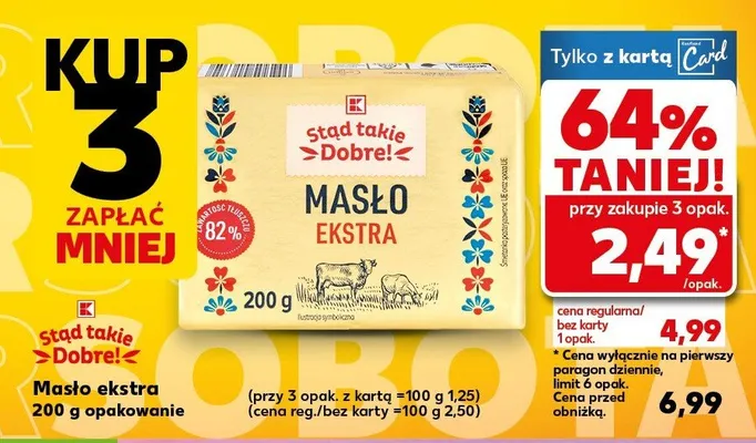 Masło ekstra promocja w Kaufland