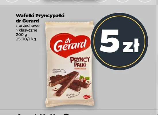 Wafelki Pryncypałki orzechowe Dr Gerard promocja w Netto