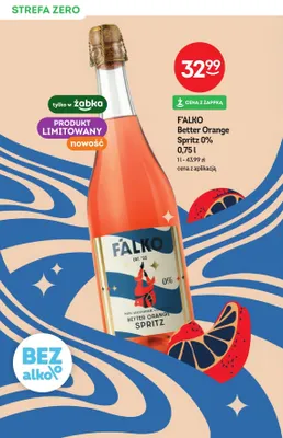 Cocktail bezalkoholowy F'alko Better Orange Spritz 0% promocja w Żabka