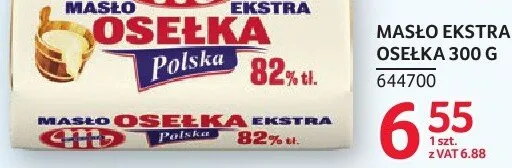 Masło Ekstra Osełka Mlekovita Polska 82% 300 g promocja w Selgros