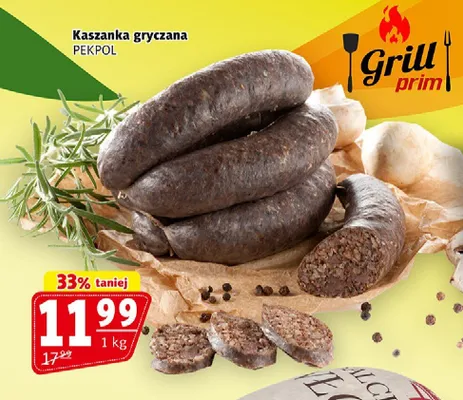 Kaszanka gryczana PEKPOL promocja w Prim Market